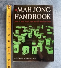 Mah Jong Handbook Eleanor Noss Whitney HC Book Very Good+ 1st Edition 1964