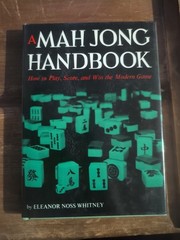 MahJong Handbook – Hardcover By Whitney, Eleanor Noss – Vintage, like new.