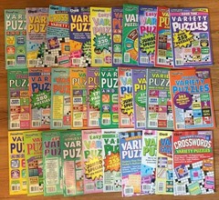 Lot Of 6 Penny Press Variety Puzzle Books DELL 2021 And Newer