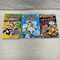 Lot of 8 Pokémon Books + VHS – Drawing, Sinnoh, Black & White Strategy Guide