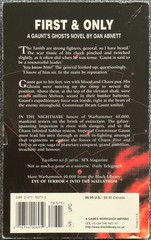 First & Only: A Guant’s Ghost Novel, First US Edition, 2000 Games Workshop
