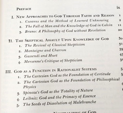 1959 GOD IN MODERN PHILOSOPHY: Spinoza, Hume, Kant,Hegel,Descartes,Nietsche,Marx