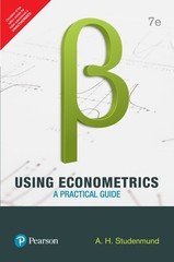 Pearson Education Using Econometrics: A Practical Guide, 7th ed. – paperback…