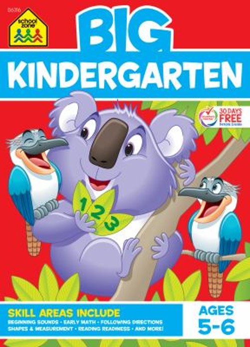 School Zone Big Kindergarten Workbook Paperback School Zone