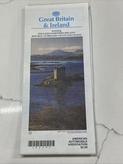 Great Britain & Ireland MAP by AAA – 1995-96 – EUC
