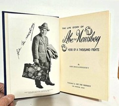 The Life Story of Abe the Newsboy by Abe Hollandersky 1958 Hardcover 22nd Ed.