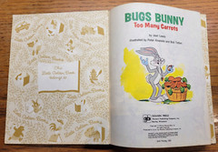 Vintage Little Golden Book Bugs Bunny Too Many Carrots