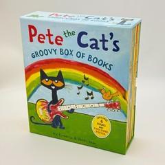 Pete The Cat’s Groovy Box Of Books Hardcover 6 Books with Poster