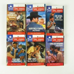 Lot of 6 Vintage Texas Love Stories Lone Star Lullabies Paperback Books