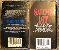 Stephen King books, Salem’s Lot & The Stand, Signet paperbacks