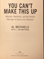SIGNED 1st Ed – Al Michaels – You Cant Make This Up (Sports TV HC/DJ)