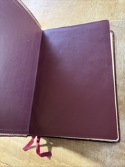 NASB New Open Bible Study Edition Burgundy Genuine Leather 1990 USA 1976BG