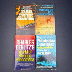 Vintage Book Lot 18 Occult Supernatural Atlantis UFOs Psychic New Age Prophecy