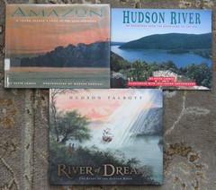 3 books River of Dreams Hudson Talbott SIGNED, Hudson River Peter Lourie SIGNED