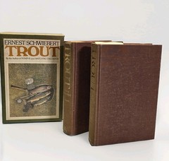 1978 First Edition -Trout By Ernest Schwiebert Vol 1 & 2 Fly Fishing Books! F/S!