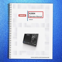 SIMRAD A2004 OPERATOR MANUAL – METAL WIRE BOUND – PROTECTIVE COVERING
