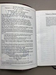 The NIV Study Bible Bonded Leather Red Letter Edition Zondervan 1985 Index Tabs
