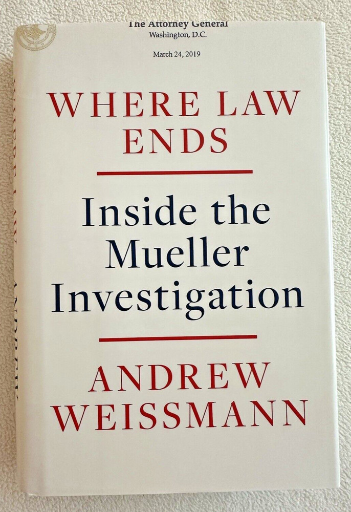 Where Law Ends : Inside the Mueller Investigation, by Andrew Weissmann VG HB