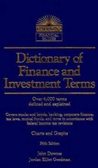 Dictionary of Finance and Investment Terms (Barron’s Finan – VERY GOOD