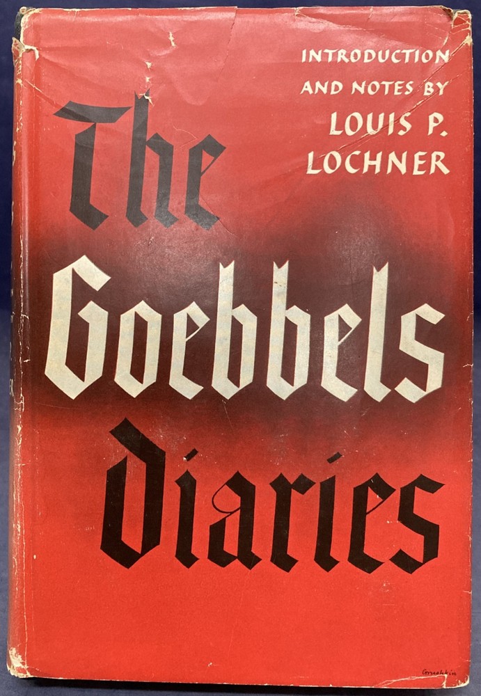 Goebbels Diaries 1942-1943 Intro/Notes by L.P. Lochner 1948 HB VG 260723