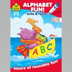 Alphabet Fun Write and Reuse Workbook Ages 4-6 – Paperback – GOOD