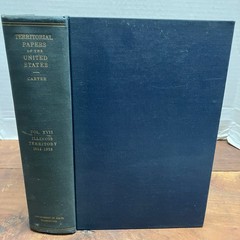 Territorial Papers US Vol XVII Illinois Territory 1814-1818 Carter 1950 History
