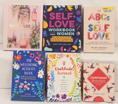Lot of 5 Self Care / Self Love Books + Journal, B817