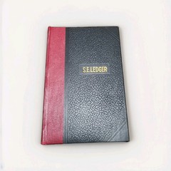 Vintage 1960s S.E. Ledger Miniature Hard Cover 124 Pages + Index