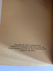 Jack Kerouac – The Subterraneans – 1959 First Paperback Avon T-302