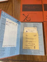 44 Book Lot Childhood of Famous Americans Vintage Orange Hardback Bobbs-Merrill