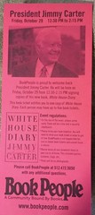 Signed Jimmy Carter White House Diary 1st Edition 1st Printing BookPeople Event