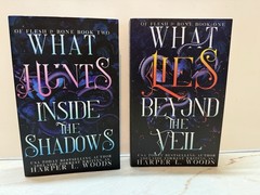 What Lies Beyond the Veil What Hunts Inside The Shadows Harper L. Woods 2 Qty