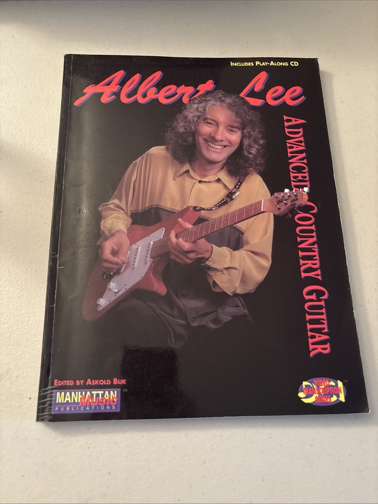 ADVANCED COUNTRY GUITAR BOOK MANHATTAN MUSIC By Albert Lee With Play Along CD