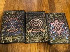 Fairyloot signed Powerless trilogy by Lauren Roberts