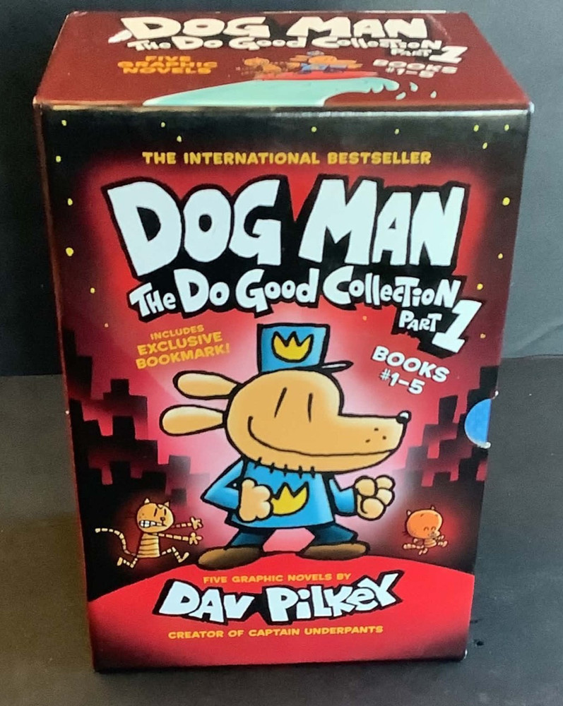 Dog Man” Do Good” Collection by Dav Pilkey 5 Book Box Set (Books 1-5) Excellent