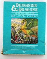 Dungeons & Dragons Set 3 Companion Rules Fair Gygax, Mentzer, Arneson ORIGINAL
