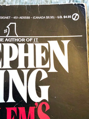 Stephen King books, Salem’s Lot & The Stand, Signet paperbacks