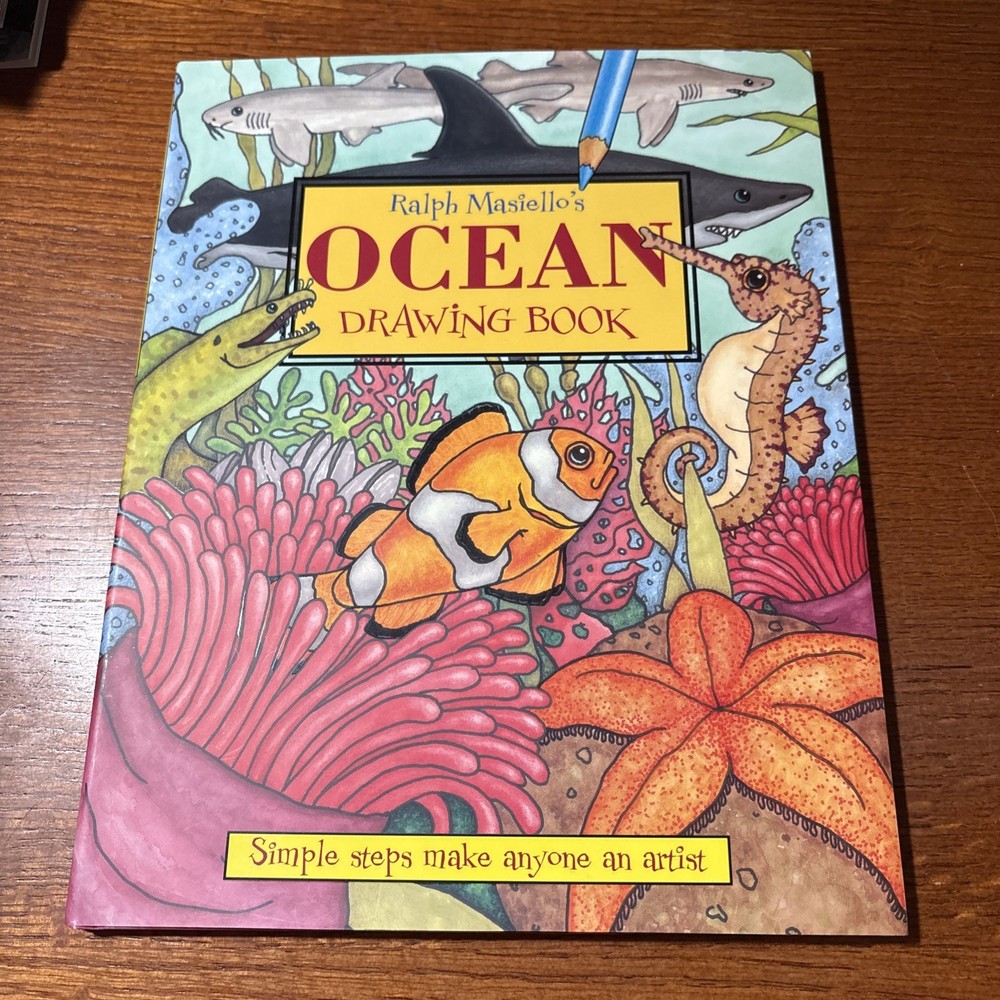 Ralph Masiello’s Ocean Drawing Book by Ralph Masiello (2006, Signed HC DJ