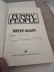 FUNNY PEOPLE by Steve Allen – Book -Signed-