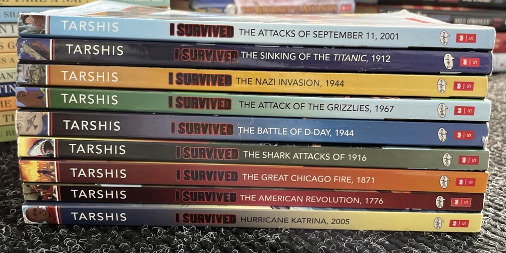 I Survived Lot of 9 GRAPHIC Series Novels Tarshis VGC!