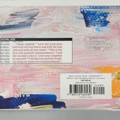 Zondervan NIV Artisan Collection Bible Jesus Word in Red Leathersoft Multicolor