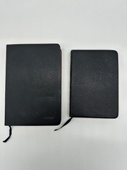 2 Bibles Old/New Test. Levant Morocco Oxford Cambridge Pages Underlined Marks