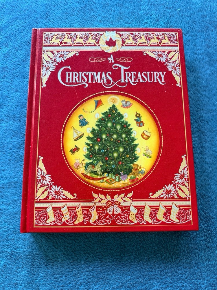 A CHRISTMAS TREASURY LEATHERBOUND HARDCOVER NEW SEALED Barnes&Noble EXCLUSIVE