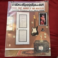 It’s Only Rock and Roll.com Presents Auction Tuesday June 28, 2005
