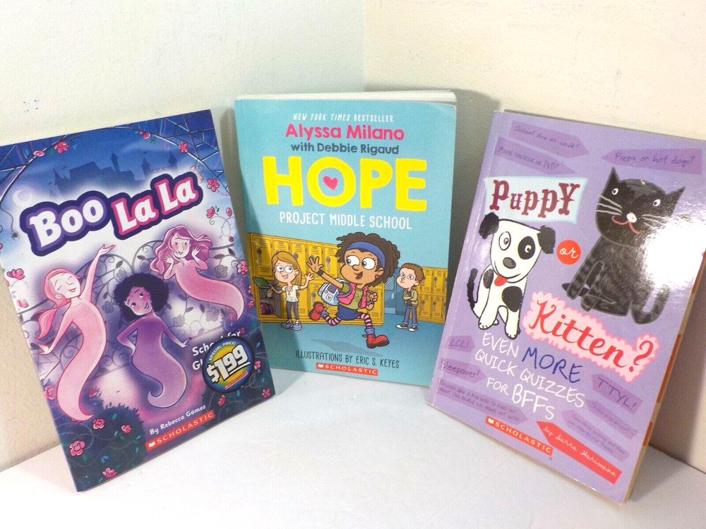 Tween Girl Scholastic 3 Book Lot