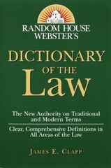 Random House Webster’s Dictionary of the Law Paperback James E. C