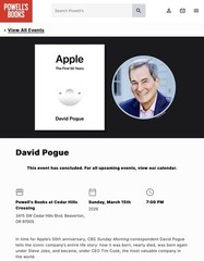 Signed Apple The First 50 Years David Pogue 2026 Hardcover Steve Jobs Tim Cook