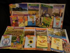 Homeschool Geography Lot! 48 Highlight Which Way USA Puzzle Books & Maps +BONUS