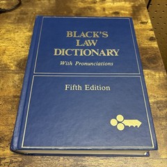 Black’s Law Dictionary with Pronunciations 5th Fifth Edition 1979 HARDCOVER
