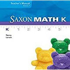 Saxon Math K: Individual Student Unit – Textbook Binding – VERY GOOD